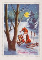 PÈRE NOËL NOËL Fêtes Voeux Vintage Carte Postale CPSM #PAK400.FR - Santa Claus