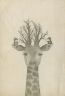 GIRAFFE Tier Vintage Ansichtskarte Postkarte CPSM #PBS958.DE - Giraffes