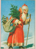 WEIHNACHTSMANN SANTA CLAUS WEIHNACHTSFERIEN Vintage Postkarte CPSM #PAK861.DE - Santa Claus