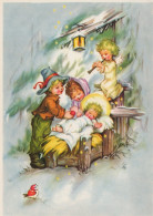 ENGEL WEIHNACHTSFERIEN Feiern & Feste Vintage Ansichtskarte Postkarte CPSM #PAH715.DE - Angeli