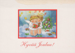 ENGEL WEIHNACHTSFERIEN Feiern & Feste Vintage Ansichtskarte Postkarte CPSM #PAH024.DE - Angels