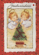 ENGEL WEIHNACHTSFERIEN Feiern & Feste Vintage Ansichtskarte Postkarte CPSM #PAH340.DE - Engel