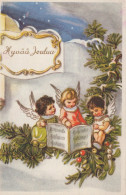 ENGEL WEIHNACHTSFERIEN Vintage Ansichtskarte Postkarte CPSMPF #PAG838.DE - Angeli