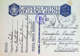 1941-Franchigia Posta Militare 11.8.41 Comando Capo Dip. Mar Ionio E Basso Adria - Marcophilia