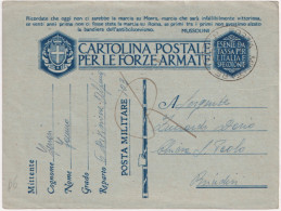 1942-CF "Posta Militare N.103 Del 25.1" - Storia Postale
