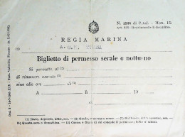 1944-Regia Marina Biglietto Di Ronda Regia Nave Duilio 1944 CIL - Storia Postale