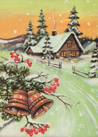 Buon Anno Natale BELL Vintage Cartolina CPSM #PAT471.IT - Año Nuevo