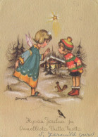 ANGELO Buon Anno Natale Vintage Cartolina CPSM #PAH656.IT - Angeli