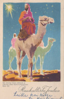 ENGEL WEIHNACHTSFERIEN Vintage Antike Alte Ansichtskarte Postkarte CPA #PAG642.DE - Engelen