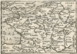 1605-"Gallia"carta Tratta Dalla Prima Edizione Della Cosmographia Universalis Di - Cartes Géographiques