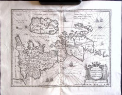 1640-Insularum Britannicarum, Pubblicata Da Jansonio Dim.50x39cm, Fresca E Perfe - Carte Geographique