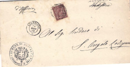 1878-stampato Affr. 2c.annullo A Linee Doppio Cerchio "Landriano"(pt.8) - Poststempel