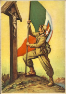 1941-cartolina Coloniale Militare Con Tricolore E Crocefisso,viaggiata - Heimat