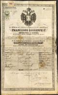 1854-passaporto All'estero Reisenpass Fur Das Ausland, Impero Austriaco Francesc - Historische Documenten