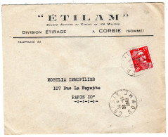 1949  "  ETILAM Division Etirage "  CAD CORBIE 80 - Covers & Documents