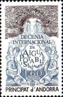 Andorre (F) Poste N** Yv:298 Mi:319 Décennie De L'eau Potable Fonts Sant Julia - Unused Stamps