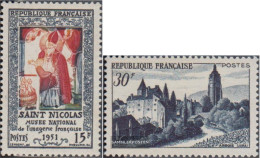 France 922,923 (complete Issue) Unmounted Mint / Never Hinged 1951 Museum, Structures - Neufs