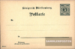Württemberg P37 Official Postcard Used 1893 Paragraph - Autres & Non Classés