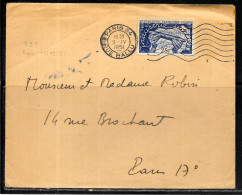 F277 - SEUL SUR LETTRE - N° 881 SUR LETTRE DE PARIS 84 DU 09/04/51 - 1er JOUR D'UTILISATION - 1921-1960: Moderne