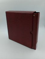 CLASSEUR ALBUM BORDEAUX FORMAT A4 + BOX POUR CPA CPM OU AUTRES - SANS FEUILLES - Ohne Zuordnung