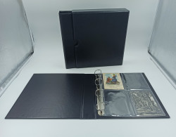 CLASSEUR ALBUM NOIR FORMAT A4 + BOX + 25 FEUILLES TRANSPARENTES POUR RANGER 100 OU 200 CPA - Zonder Classificatie