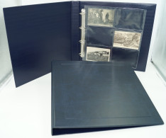 CLASSEUR ALBUM SAFE GRANDE CONTENANCE + 40 FEUILLES TRANSPARENTES POUR 480 CARTES POSTALES ANCIENNES OU AUTRES - 6 CASES - Non-classés