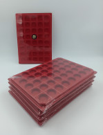 LOT 10 BOX - COLLECTEURS - PLATEAUX VELOURS POUR CAPSULES MUSELETS - 40 CASES RONDES - AVEC COUVERCLE - Autres & Non Classés