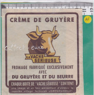 C1110 FROMAGE  VACHE SERIEUSE CREME DE GRUYERE GROSJEANVILLE JURA - Cheese