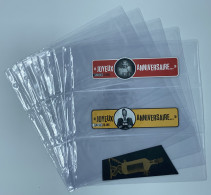 LOT 50 FEUILLES TRANSPARENTES / 3 CASES RECTO 30,5 X 10,5 - Ohne Zuordnung