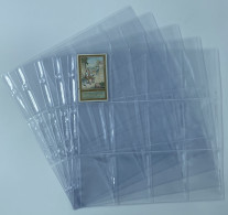 LOT 20 FEUILLES TRANSPARENTES POUR PHOTOS 1900 OU CDV / 12 CASES RECTO 7 X 10,5 - Autres & Non Classés