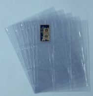 LOT 50 FEUILLES TRANSPARENTES (FORMAT A4) POUR CHROMOS / 9 CASES - Otros & Sin Clasificación