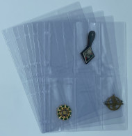 LOT 20 FEUILLES TRANSPARENTES (FORMAT A4) POUR DECORATIONS OU MEDAILLES - Autres & Non Classés