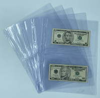 LOT 50 FEUILLES TRANSPARENTES (FORMAT A4) POUR BILLETS / 2 CASES RECTO 14,5 X 21,5 - Zonder Classificatie