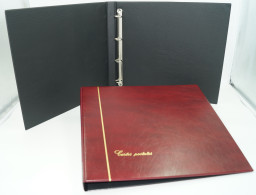 CLASSEUR ALBUM SAFE BORDEAUX POUR CARTES POSTALES OU AUTRES VENDU SANS FEUILLES - Unclassified