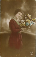 FEMME 1910 "Jeune Fille En Fleurs" - Photographs