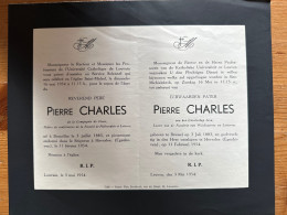 Rector Kath. Univ Leuven KUL U Gebed Reverend Pere Pierre Charles Compagnie De Jesus *1883 Bruxelles +1954 Heverlee Lect - Obituary Notices