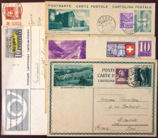 Suisse, Lot De 5 Entiers-carte - (W1460) - Enteros Postales