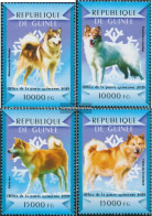 Guinea 10962-10965 (complete. Issue) Unmounted Mint / Never Hinged 2015 Schlittenhunde - Guinea (1958-...)