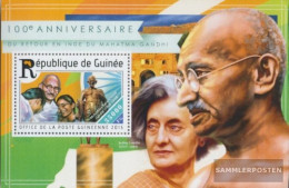 Guinea Miniature Sheet 2518 (complete. Issue) Unmounted Mint / Never Hinged 2015 Mahatma Gandhi - Guinea (1958-...)