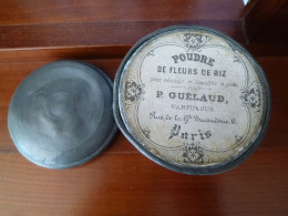 Boite De Poudre De Fleurs De Riz - Adoucir Blanchir La Peau - P. Guélaud Parfumeur Paris - Altri & Non Classificati