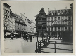 Photo Ancienne - Snapshot - STRASBOURG - Place Cathédrale - Maison Kammerzell - Marchand De Photo Photo E. Rocca - 1920 - Lieux