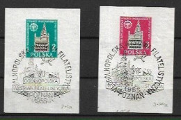 POLAND 1955 Sixth Poznan Philatelic Exhibition USED - Blokken & Velletjes