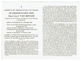 Doodsprentje Pastoor / Priester : Grobbendonk-Mol-Antwerpen-Borgerhout-Wilrijk . - Religión & Esoterismo