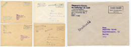 Germany, East 1980's 5 Gebühr Bezahlt Covers; Berlin - Esperanto-Verband Im Kulturband / Asocio En Kulturligo DDR / GDR - Brieven En Documenten