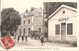 SAINT-GEORGES-DE-RENEINS (69) La Gare En 1912 - Other & Unclassified