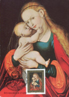 X0119 Austria, Maximum 1989, Painting Of Lukas Cranach Im Dom Zu Innsbruck, Madonna And Child - Maximum Cards