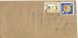 Postzegels > Afrika > Tanzania (1964-...) Brief Met 2 Postzegels (16976) - Tansania (1964-...)