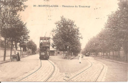 MONTPLAISIR (69) Terminus Du Tramway En 1907 - Other & Unclassified