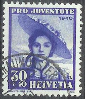 Schweiz Suisse Pro Juventute 1940: "Zuger Tracht" Zu WI 96 Mi 376 Yv 357 Mit Stempel ZÜRICH FRAUMÜNSTER (Zu CHF 15.00) - Used Stamps