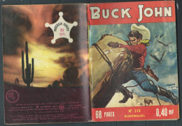 Bd " Buck John   " Bimensuel N° 215 "  La Maison Vide    , DL  N° 40  1954 - BE-   BUC 0502 - Piccoli Formati